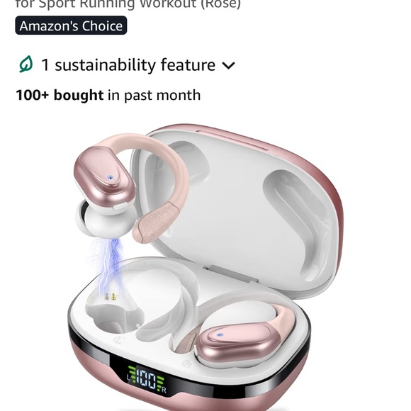 Rose Gold Wireless Earbuds - Picture 10 of 10